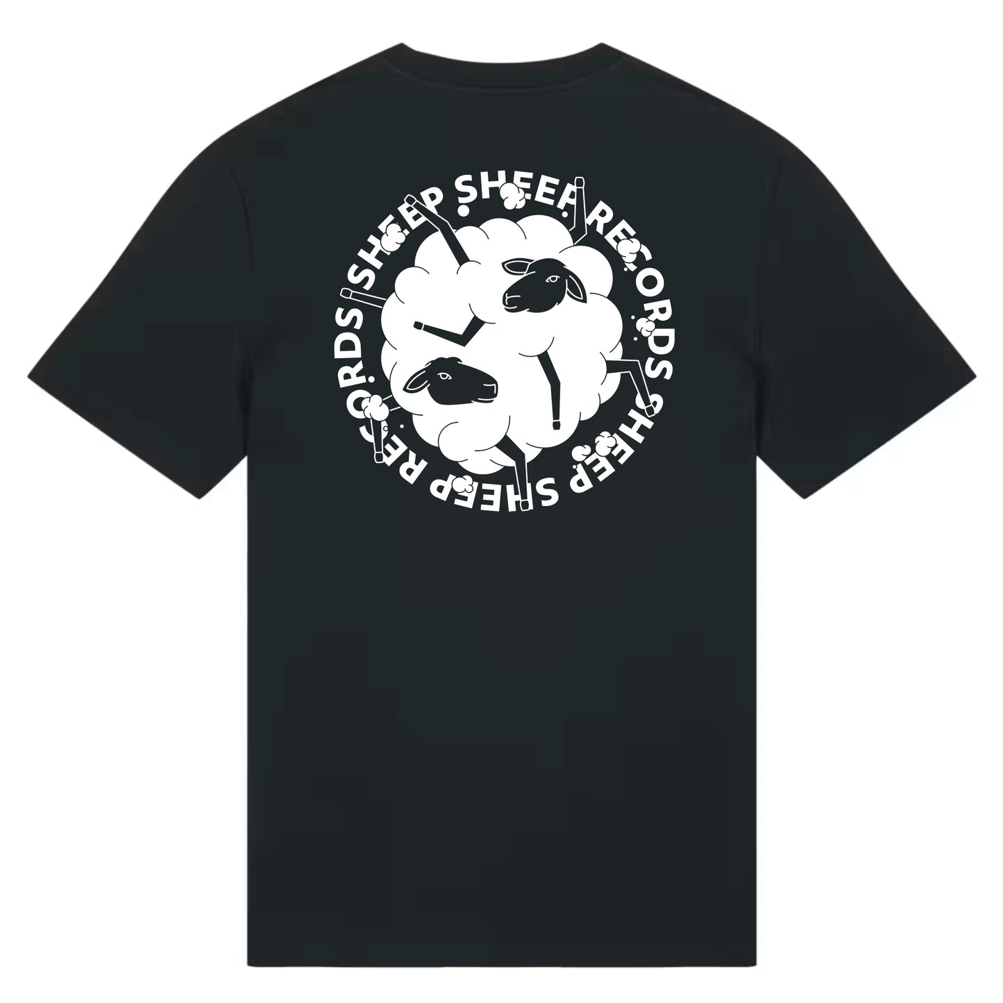 T-Shirt "SheepSheep Records" Black | Back Print Only