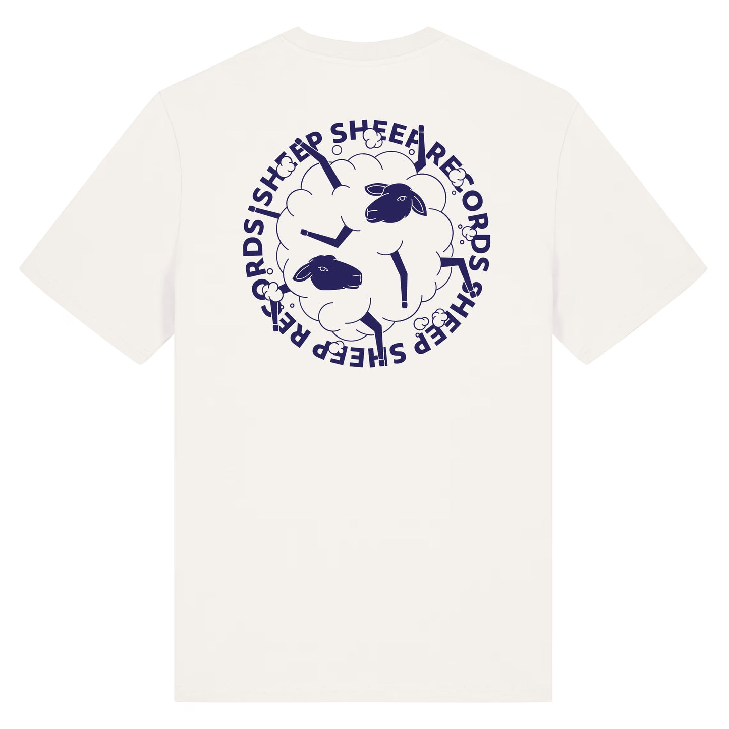 T-Shirt "SheepSheep Records" White | Back Print Only