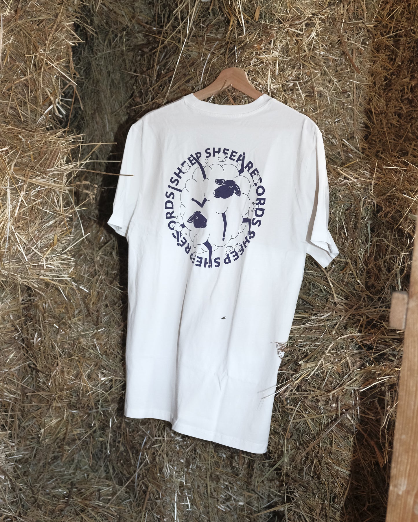 T-Shirt "SheepSheep Records" White | Back Print Only